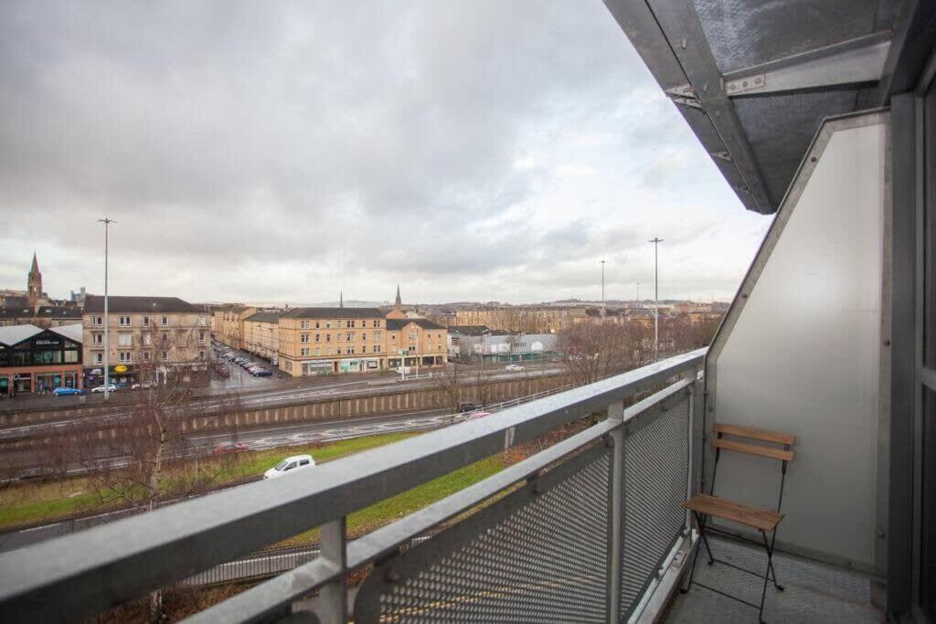 Beautiful Flat With Panoramic Views Over The City Glasgow Kültér fotó